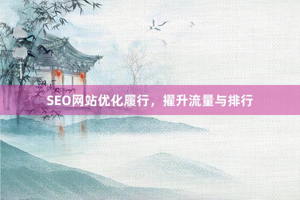 SEO网站优化履行,擢升流量与排行