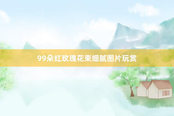 99朵红玫瑰花束细腻图片玩赏